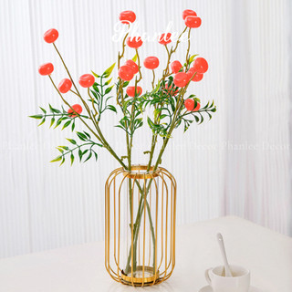Bình hoa lồng chim mạ vàng	BH024