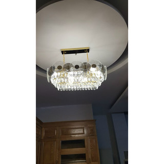 Đèn chùm pha lê, đèn thả trần phi 50cm - 005