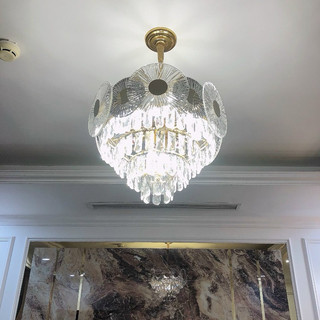 Đèn chùm pha lê, đèn thả trần phi 50cm - 005