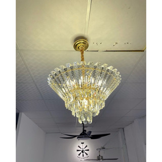 Đèn chùm pha lê, đèn thả trần phi 50cm - 005