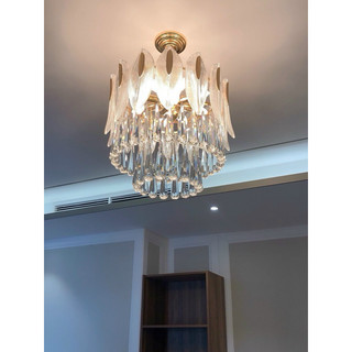 Đèn chùm pha lê, đèn thả trần phi 50cm - 005