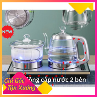Ấm đun nước tự động pha trà 2 bên tại bàn
