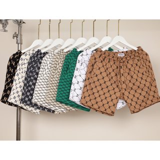 Quần Short Đùi Nam Monogram, Hàng Xuất Dư VNXK Chất Thun Form Thể Thao Trẻ Trung