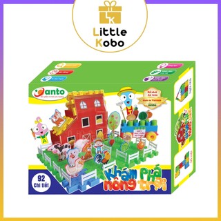 Bộ đồ chơi khám phá nông trại 92 chi tiết sato44 đồ chơi giáo dục stem sáng tạo kích thích trí thông minh trẻ em