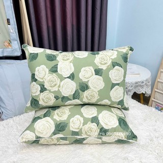 Ruột gối nằm com bo 2 ruột gối nằm kích thước 45 x 65cm các mẫu hoa hồng xanh