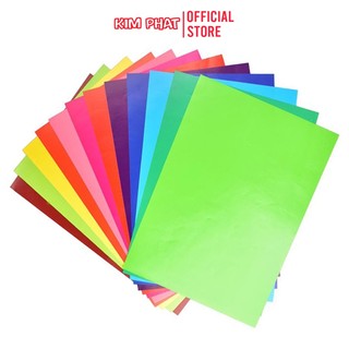 Giấy thủ công a4 cầu vông 12 màu colokit thiên long gtc-c003