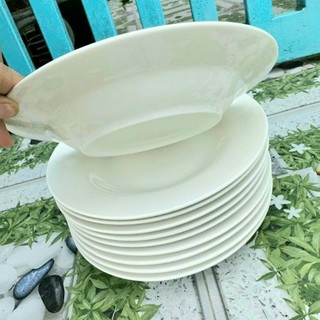 Đĩa Sứ sâu lòng/ bộ 3 đĩa/ dĩa sứ/ Đĩa Sứ Đựng Thức Ăn Dày Dặn