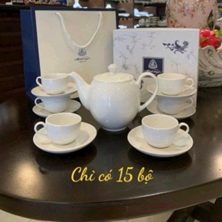 Bộ ấm trà Minh Long 0.8 lít - Trắng