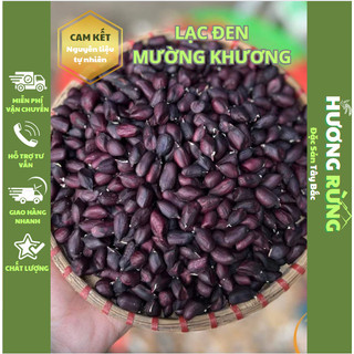Lạc đen, đậu phộng đen đặc sản Tây Bắc bóc tay thủ công thơm, ngon, bùi gói 1kg