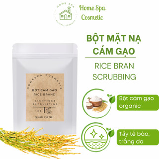 Bột mặt nạ cám gạo homespa - tẩy tế bào chết, trắng da, mờ thâm sạm - 10g/ 50g/ 100g