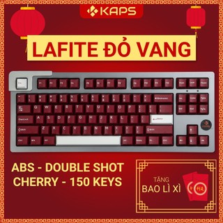 Keycap lafite đỏ vang nhựa abs profile cherry in double-shot 150 nút cho bàn phím cơ layout 108/104/98/87/84/75/68/64/61
