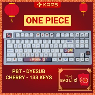 Keycap One Piece nhựa PBT profile Cherry in dyesub 133 nút cho bàn phím cơ layout 108/104/98/87/84/75/68/64/61