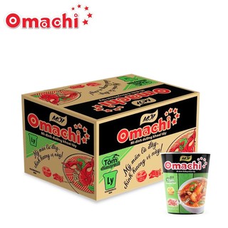 THÙNG 24 LY MÌ KHOAI TÂY TÔM CHUA CAY THÁI OMACHI