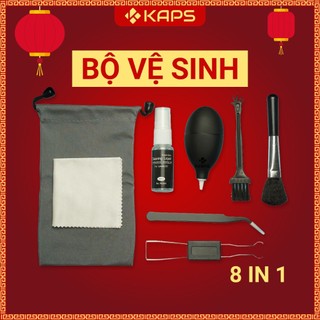 Bộ vệ sinh bàn phím cơ 8 trong 1 | Phụ kiện bàn phím, máy tính | Công dụng đa năng, vệ sinh máy tính, laptop