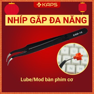 Nhíp gắp đa năng bằng thép không gỉ, sơn chống tĩnh điện - Dùng cho mod lube switch, bàn phím cơ
