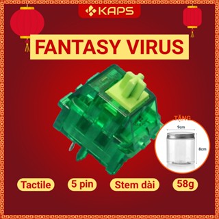 [COMBO 5 switch] Switch Fantasy Virus | Switch Virus | Tactile Switch | Switch 5 chân | Dùng cho bàn phím cơ