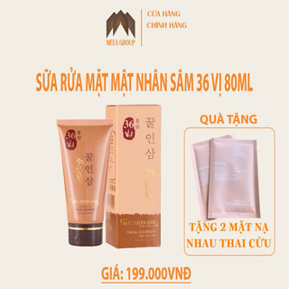 Sữa Rửa Mặt Mật - Nhân Sâm 36 Vị MEEA ORIGIN (80ml)