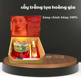Cấy trắng lụa hoàng gia, mask lụa hoàng gia. trắng da, se khít lỗ chân lông mờ thâm nám