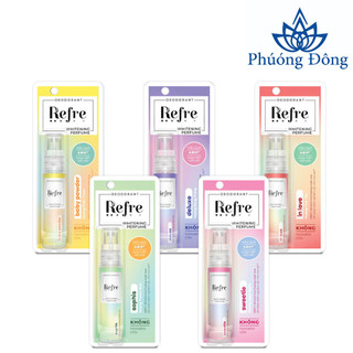 (Mẫu mới) Xịt khử mùi dưỡng trắng da hương nước hoa Mentholatum Refre 30ml