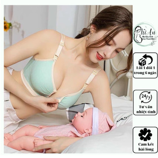 Áo lót bầu bra Ki An 2099 siêu nâng ngực chống chảy xệ áo ngực bầu ko gọng thoáng mát có cúc mở cho con ti đồ lót bầu 