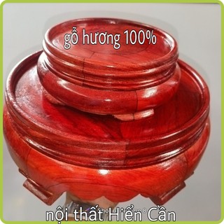 Đế Đôn Tròn (gỗ hương100%) kê đồ mỹ nghệ, bát hương,phong thủy chân thấp và chân cao các kích cỡ