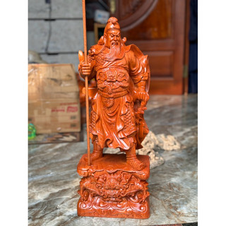 Tượng quan công gỗ hương 60cm