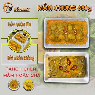 Bếp Chú 7 - Khay 800gr Mắm Chưng Cá Linh Trứng Muối - Chả Chưng Đặc Sản Thơm Ngon Chuẩn Vị Việt -HỎA TỐC TPHCM.