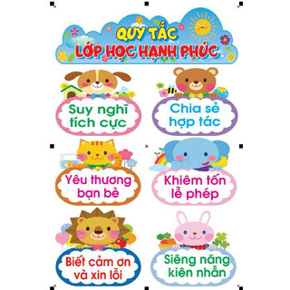 Trang trí lớp học hạnh phúc 005b