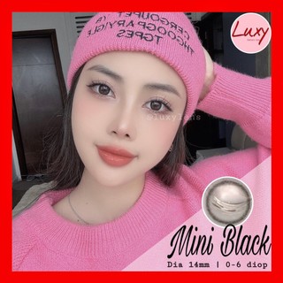  (Giá 1 chiếc) Mini Black LUXY LENS 14mm 0-6 Độ Chính Hãng Hàn Quốc, Cam Kết Chất Lượng, Bảo Hành 7 Ngày