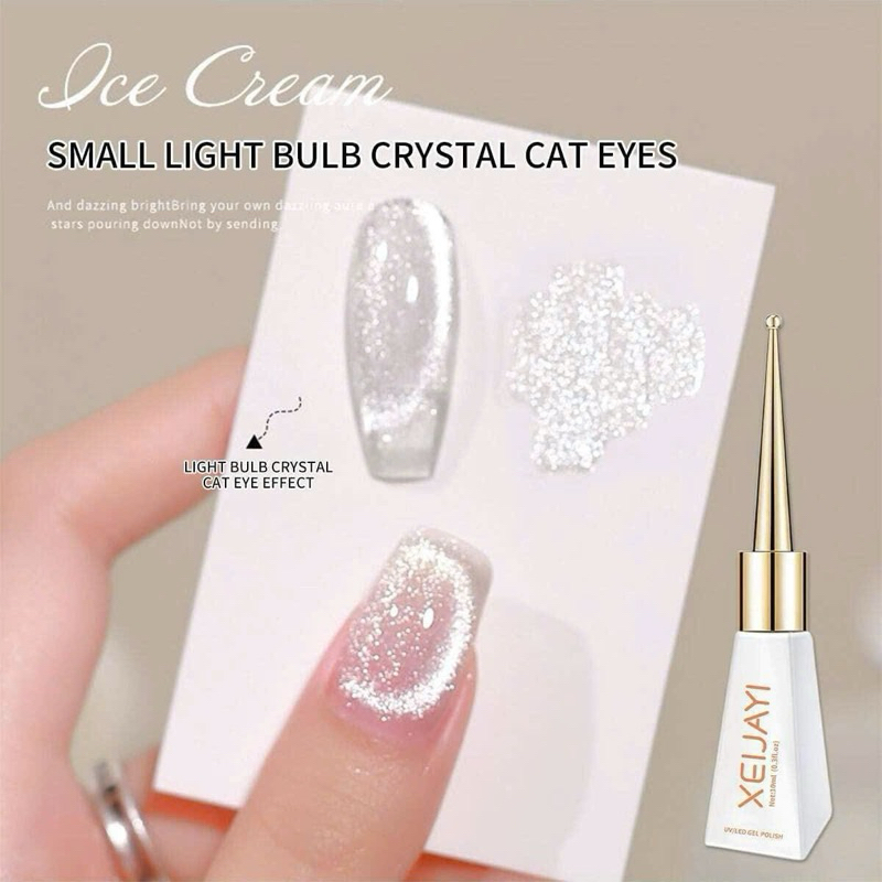 Sơn gel hơ máy mắt mèo ánh trắng XEIJAYI dành cho Nail