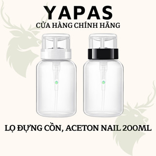 Lọ đựng cồn đựng aceton nail 200ml, Lọ để nước lau gel chuyên dụng cho dân làm nail