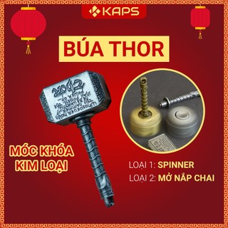 Búa THOR Spinner | Móc khóa búa thor bằng hợp kim nguyên khối | Mjolnir Marvel | Đồ chơi giảm stress, căng thẳng