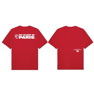 Áo thun Eddie No Sleep In Paris RED/BLACK 250gsm