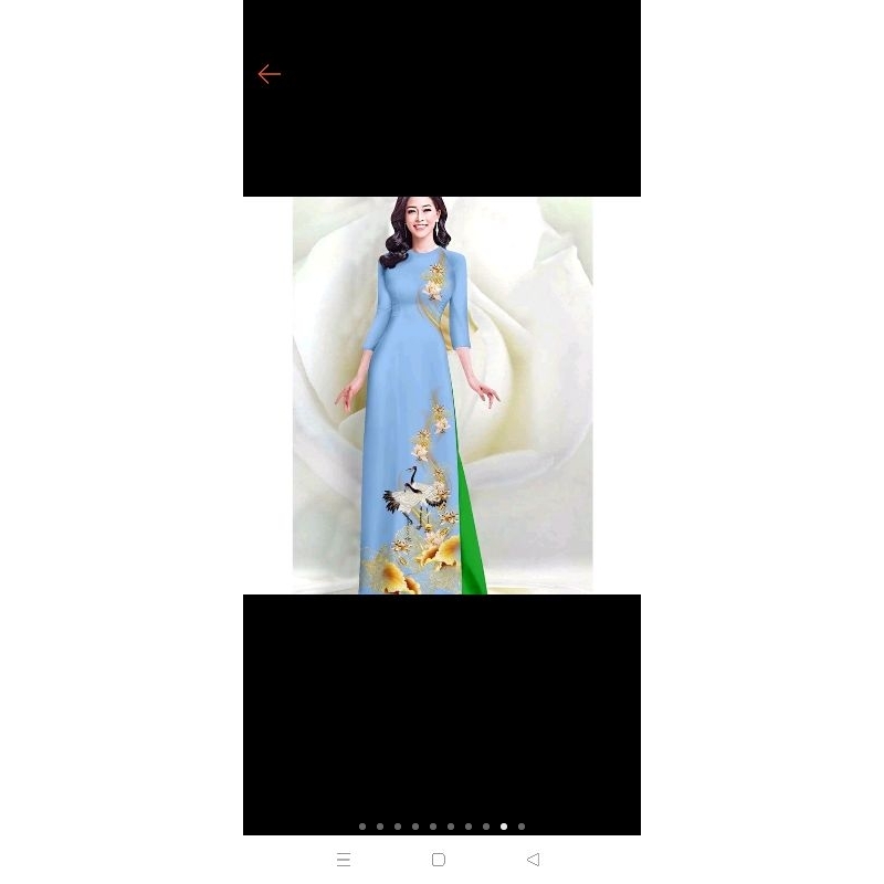 áo dài lụa Hàn Châu ngẫu nhiên