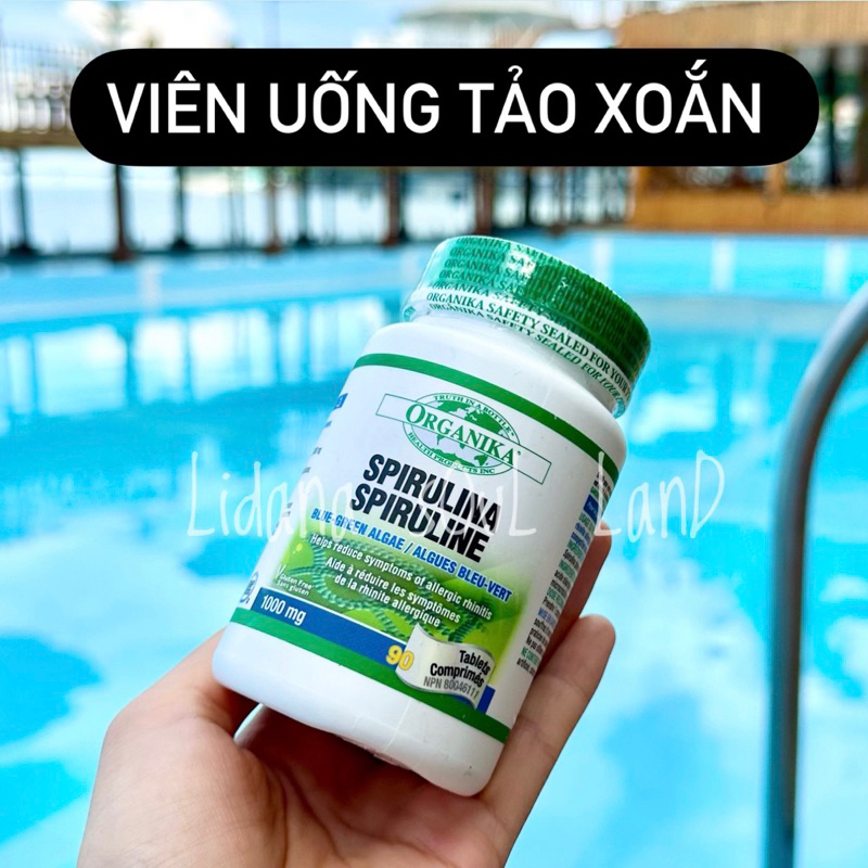 (𝗚𝗼̂́𝗰 𝟳𝟬𝟬𝗸) Viên uống tảo xoắn chống lão hoá đẹp da Spirulina Organika