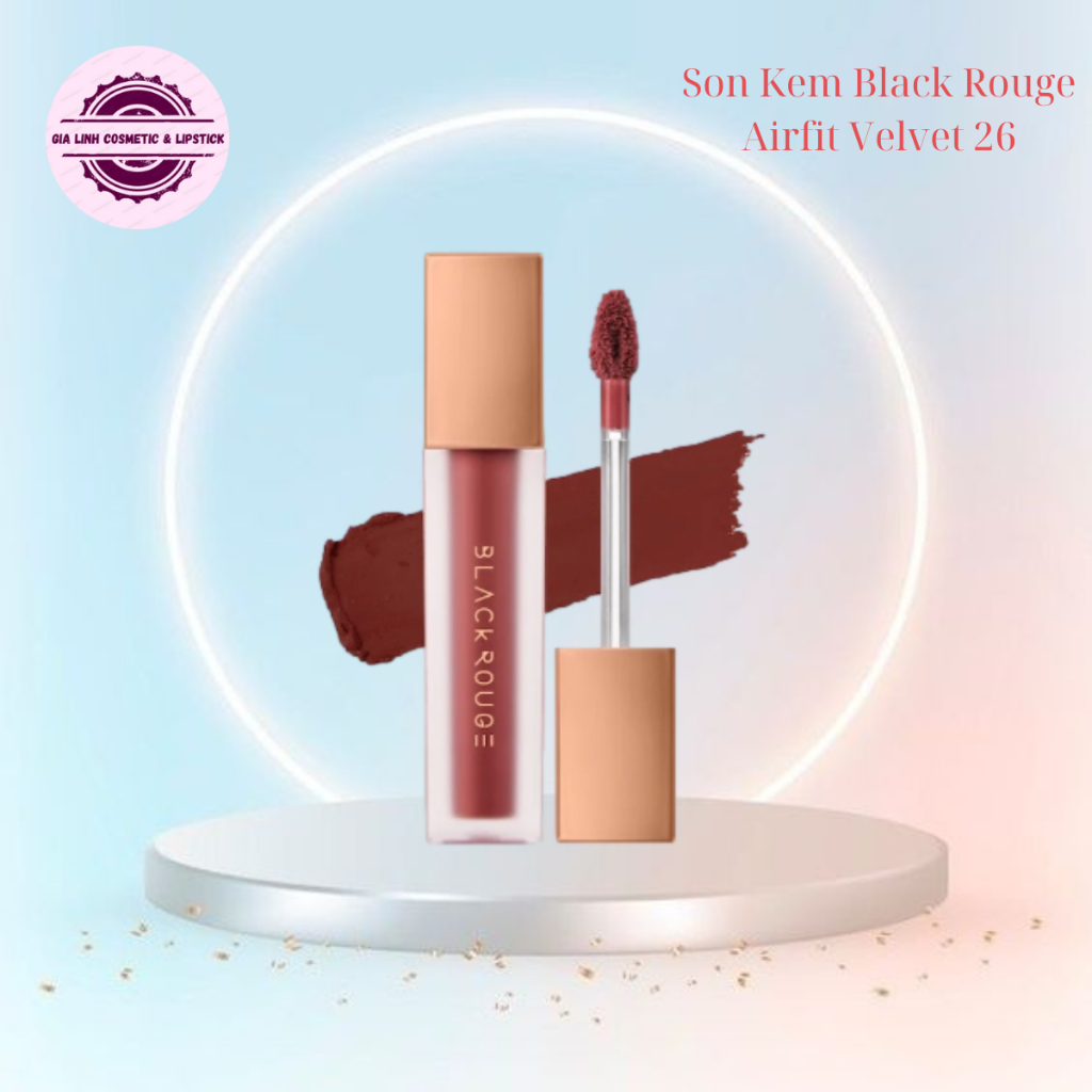 Son kem lì Black.rouge màu A26 đỏ nâu trầm