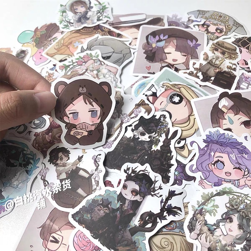 Set 50 Hình dán,Miếng dán sticker game Identity V chống nước Trang Trí Mũ Bảo Hiểm, Điện Thoại, Xe, Laptop