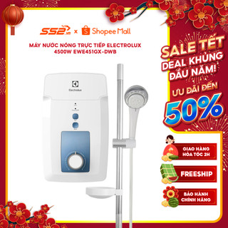 Máy nước nóng trực tiếp electrolux 4500w ewe451gx-dwb - hàng chính hãng