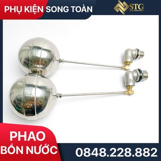Phao Bồn Nước Inox 304, Phao Bóng Cát Inox Phi 21 27 Ngắt Nước Bồn Chứa Thông Dụng