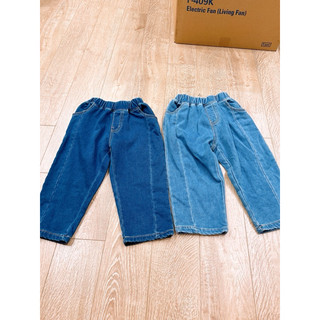 Quần jean mềm cạp chun dáng baggy