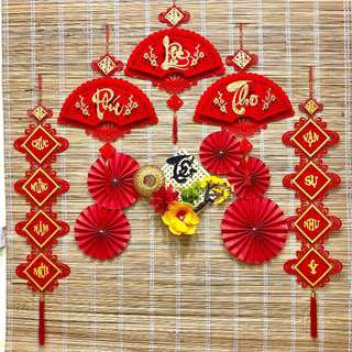 Set mành tre trang trí tết 2m bộ decor trang trí tết, mành tre treo trang trí tết