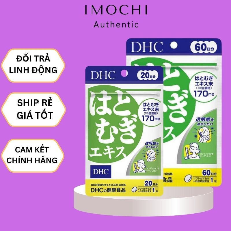 Viên uống trắng da DHC Nhật Bản 20 viên, 60 viên giúp trắng sáng da, cấp ẩm