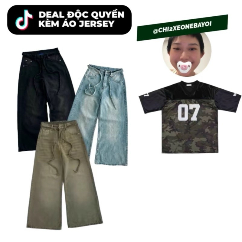 Quần dài dây thừng và áo JERSEY Whose Studio