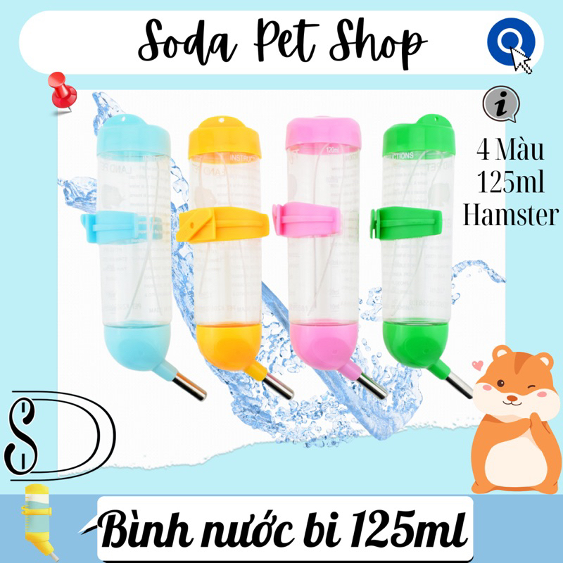 Bình Nước Bi 125ml Cho Hamster