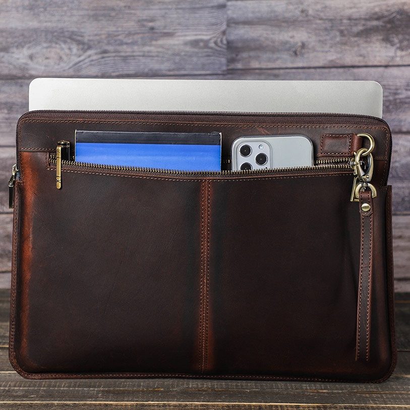 Bao Da Ngựa, Cặp Da, Túi đựng Laptop dành cho Macbook Air 15 inch / Macbook Pro 15.4 inch / Macbook 