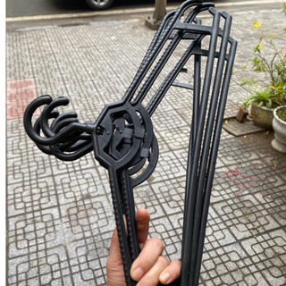 MÓC NHỰA  TREO  QUẦN ÁO ĐEN TO DÀY 42CM x 22cm, MÓC PHƠI TREO QUẦN ÁO NGƯỜI LỚN MÀU ĐEN ẢNH THẬT