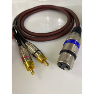 Dây Canon Cái Ra 2 Bông Sen dài 1,5-3-5m dùng kết nối vang số xuống sub