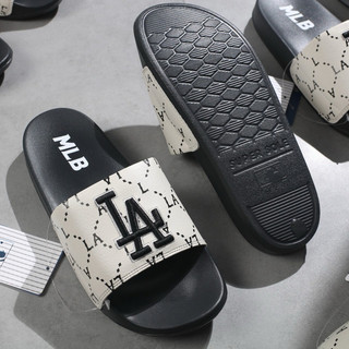 Dép MLB Quai Ngang LA Dodgers Black - Hàng xịn Fullbox