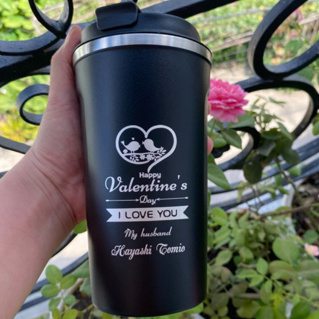 Ly giữ nhiệt 510ml inox 304 khắc tên - quà tặng văn phòng