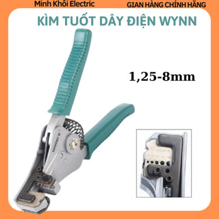 Kìm tuốt dây điện WYNN 1,25-8mm, kìm tuốt dây cáp tự động Wynn, kìm cắt dây điện,kéo cắt cáp.kéo tuốt dây điện,kềm tuốt